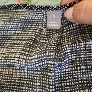 Navy and white blouse